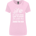 Share the Saddle Motorcycle Motorbike Biker Womens Wider Cut T-Shirt Light Pink