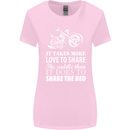 Share the Saddle Motorcycle Motorbike Biker Womens Wider Cut T-Shirt Light Pink