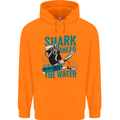 Shark Ahead Funny Diver Scuba Diving Childrens Kids Hoodie Orange