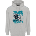 Shark Ahead Funny Diver Scuba Diving Childrens Kids Hoodie Sports Grey