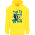 Shark Ahead Funny Diver Scuba Diving Childrens Kids Hoodie Yellow