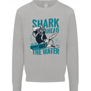 Shark Ahead Funny Diver Scuba Diving Kids Sweatshirt Jumper Sports Grey
