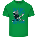 Shark Ahead Funny Diver Scuba Diving Kids T-Shirt Childrens Irish Green