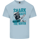 Shark Ahead Funny Diver Scuba Diving Kids T-Shirt Childrens Light Blue