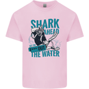 Shark Ahead Funny Diver Scuba Diving Kids T-Shirt Childrens Light Pink