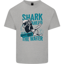 Shark Ahead Funny Diver Scuba Diving Kids T-Shirt Childrens Sports Grey