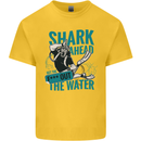 Shark Ahead Funny Diver Scuba Diving Kids T-Shirt Childrens Yellow