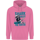 Shark Ahead Funny Diver Scuba Diving Mens 80% Cotton Hoodie Azelea