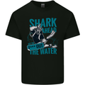 Shark Ahead Funny Diver Scuba Diving Mens Cotton T-Shirt Tee Top Black