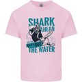 Shark Ahead Funny Diver Scuba Diving Mens Cotton T-Shirt Tee Top Light Pink