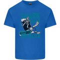 Shark Ahead Funny Diver Scuba Diving Mens Cotton T-Shirt Tee Top Royal Blue