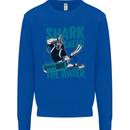 Shark Ahead Funny Diver Scuba Diving Mens Sweatshirt Jumper Royal Blue