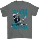 Shark Ahead Funny Diver Scuba Diving Mens T-Shirt 100% Cotton Charcoal