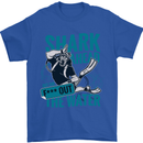 Shark Ahead Funny Diver Scuba Diving Mens T-Shirt 100% Cotton Royal Blue