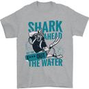 Shark Ahead Funny Diver Scuba Diving Mens T-Shirt 100% Cotton Sports Grey