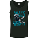 Shark Ahead Funny Diver Scuba Diving Mens Vest Tank Top Black