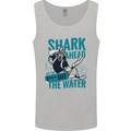 Shark Ahead Funny Diver Scuba Diving Mens Vest Tank Top Sports Grey