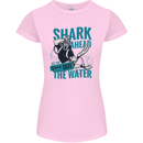 Shark Ahead Funny Diver Scuba Diving Womens Petite Cut T-Shirt Light Pink