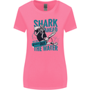 Shark Ahead Funny Diver Scuba Diving Womens Wider Cut T-Shirt Azalea