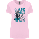 Shark Ahead Funny Diver Scuba Diving Womens Wider Cut T-Shirt Light Pink