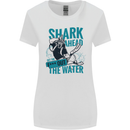 Shark Ahead Funny Diver Scuba Diving Womens Wider Cut T-Shirt White