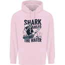 Shark Ahead Funny Scuba Diving Diver Childrens Kids Hoodie Light Pink