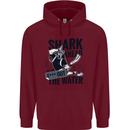 Shark Ahead Funny Scuba Diving Diver Childrens Kids Hoodie Maroon