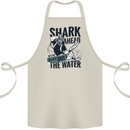Shark Ahead Funny Scuba Diving Diver Cotton Apron 100% Organic Natural