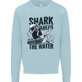 Shark Ahead Funny Scuba Diving Diver Kids Sweatshirt Jumper Light Blue