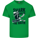 Shark Ahead Funny Scuba Diving Diver Kids T-Shirt Childrens Irish Green