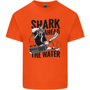 Shark Ahead Funny Scuba Diving Diver Kids T-Shirt Childrens Orange