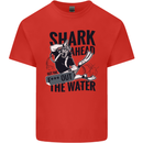 Shark Ahead Funny Scuba Diving Diver Kids T-Shirt Childrens Red