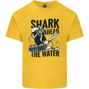 Shark Ahead Funny Scuba Diving Diver Kids T-Shirt Childrens Yellow