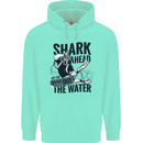 Shark Ahead Funny Scuba Diving Diver Mens 80% Cotton Hoodie Peppermint