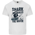 Shark Ahead Funny Scuba Diving Diver Mens Cotton T-Shirt Tee Top White