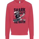 Shark Ahead Funny Scuba Diving Diver Mens Sweatshirt Jumper Heliconia