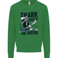 Shark Ahead Funny Scuba Diving Diver Mens Sweatshirt Jumper Irish Green