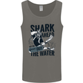 Shark Ahead Funny Scuba Diving Diver Mens Vest Tank Top Charcoal