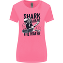 Shark Ahead Funny Scuba Diving Diver Womens Wider Cut T-Shirt Azalea
