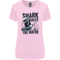 Shark Ahead Funny Scuba Diving Diver Womens Wider Cut T-Shirt Light Pink