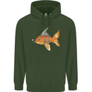 Shark Wannabe Funny Goldfish Sea Fishing Childrens Kids Hoodie Forest Green