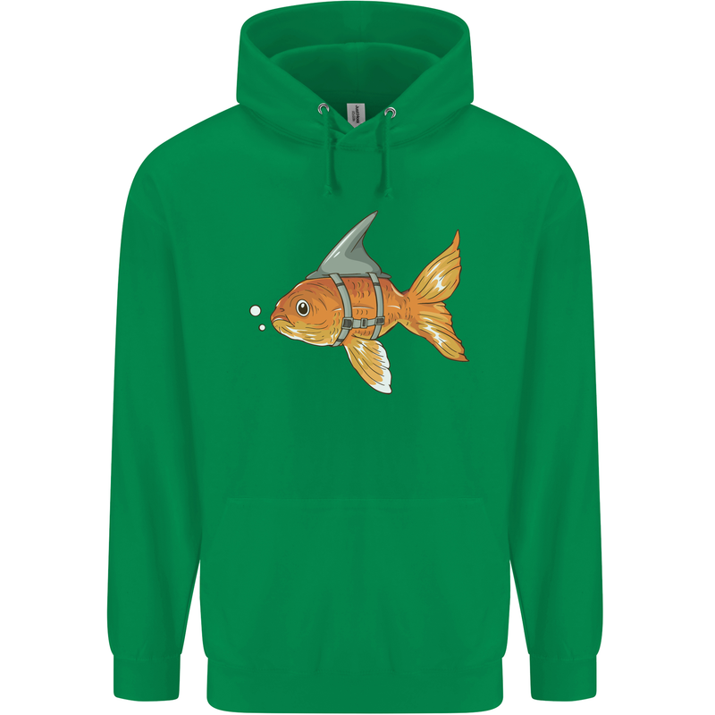 Shark Wannabe Funny Goldfish Sea Fishing Childrens Kids Hoodie Irish Green