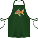 Shark Wannabe Funny Goldfish Sea Fishing Cotton Apron 100% Organic Forest Green