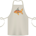 Shark Wannabe Funny Goldfish Sea Fishing Cotton Apron 100% Organic Natural