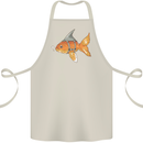 Shark Wannabe Funny Goldfish Sea Fishing Cotton Apron 100% Organic Natural
