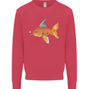 Shark Wannabe Funny Goldfish Sea Fishing Kids Sweatshirt Jumper Heliconia