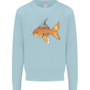 Shark Wannabe Funny Goldfish Sea Fishing Kids Sweatshirt Jumper Light Blue