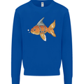 Shark Wannabe Funny Goldfish Sea Fishing Kids Sweatshirt Jumper Royal Blue
