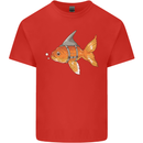 Shark Wannabe Funny Goldfish Sea Fishing Kids T-Shirt Childrens Red