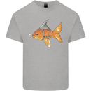 Shark Wannabe Funny Goldfish Sea Fishing Kids T-Shirt Childrens Sports Grey
